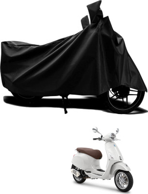 AASHTIK MART Two Wheeler Cover for Piaggio(Vespa SXL 125, Black)