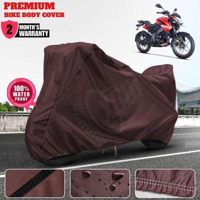 xodi Waterproof Two Wheeler Cover for Bajaj(Pulsar NS125, Maroon, Black)