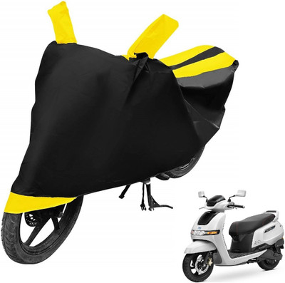Auto Hub Two Wheeler Cover for TVS(iQube, Yellow)