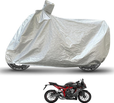 Caronix Waterproof Two Wheeler Cover for Honda(CBR 650F, Silver)
