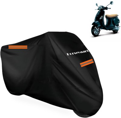 Horseyaart Waterproof Two Wheeler Cover for Vespa(Vespa LX, Black)