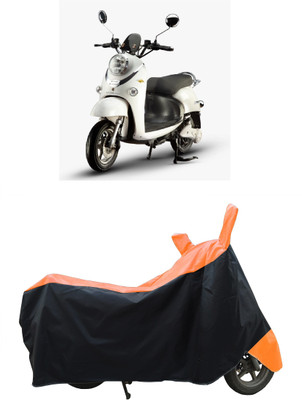 Coxtor Waterproof Two Wheeler Cover for Evolet(Polo, Orange)
