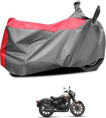 CODOKI Waterproof Two Wheeler Cover for Royal Enfield(Classic Stealth Black, Grey, Red)