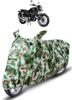 MOCKHE Waterproof Two Wheeler Cover for Honda(Hness CB350, Green)