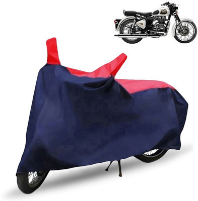 MMSSTAR Waterproof Two Wheeler Cover for Royal Enfield(Classic 350, Red, Blue)