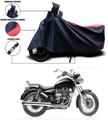 ANTHUB Waterproof Two Wheeler Cover for Royal Enfield(Thunderbird 500, Red, Black)