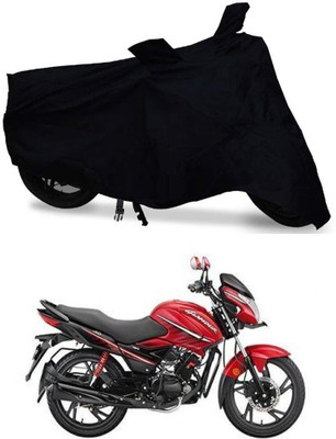 DeepShakshi AUTOMOTIVE Waterproof Two Wheeler Cover for Hero(Glamour i3s, Black)