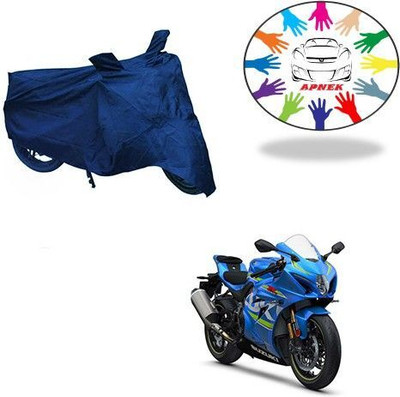 DeepShakshi AUTOMOTIVE Waterproof Two Wheeler Cover for Suzuki(GSX, Blue)