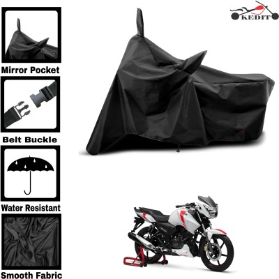 AASHTIK MART Two Wheeler Cover for TVS(Apache RTR 180, Black)