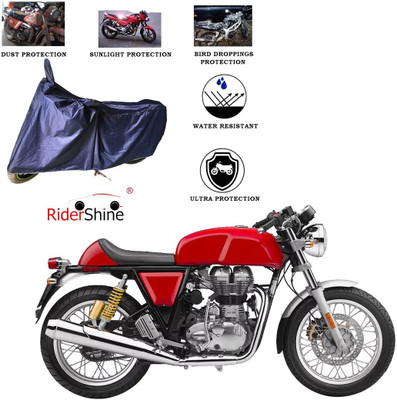 RiderShine Two Wheeler Cover for Royal Enfield(Continental GT, Blue)