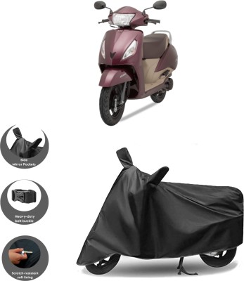 WMIZEXA Waterproof Two Wheeler Cover for Universal For Bike(Jupiter, Black)