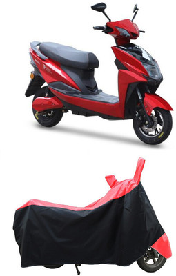 Coxtor Waterproof Two Wheeler Cover for Techo Electra(Raptor BS6, Red)