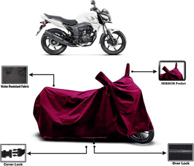 KEDIT Two Wheeler Cover for Honda(CB Trigger, Maroon)