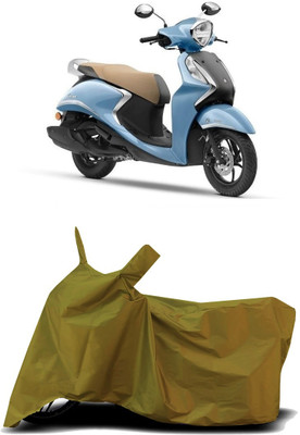 VESMEI Two Wheeler Cover for Yamaha(Fascino, Blue)