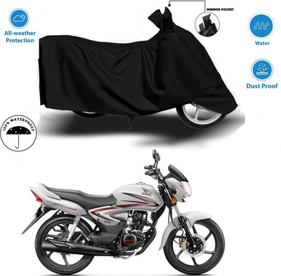 WMIZEXA Waterproof Two Wheeler Cover for TVS(Black)