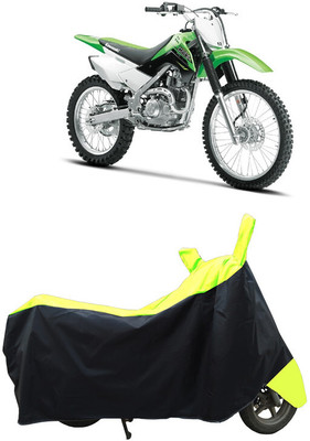 Coxtor Waterproof Two Wheeler Cover for Kawasaki(KLX 140, Yellow)