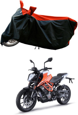 DeepShakshi AUTOMOTIVE Waterproof Two Wheeler Cover for KTM(125 Duke BS6, Red)