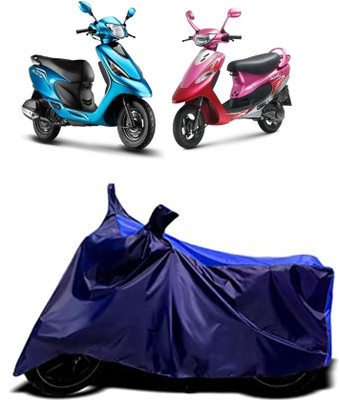 VESMEI Two Wheeler Cover for TVS(Pep Plus BS6, Blue)