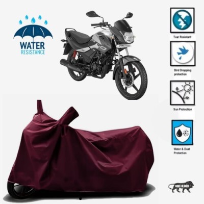 JSJINSIL Waterproof Two Wheeler Cover for Hero(Passion Pro i3S, Maroon)