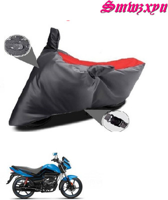 smwzxyu Waterproof Two Wheeler Cover for Hero(Splendor Plus, Red, Black)