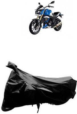 DeepShakshi AUTOMOTIVE Waterproof Two Wheeler Cover for Mahindra(Mojo, Black)