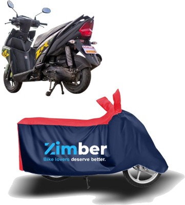 ZIMBER Two Wheeler Cover for Yamaha(Ray ZR, Red, Blue)