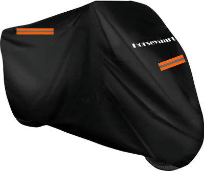 Horseyaart Waterproof Two Wheeler Cover for Royal Enfield(Classic 350, Black)