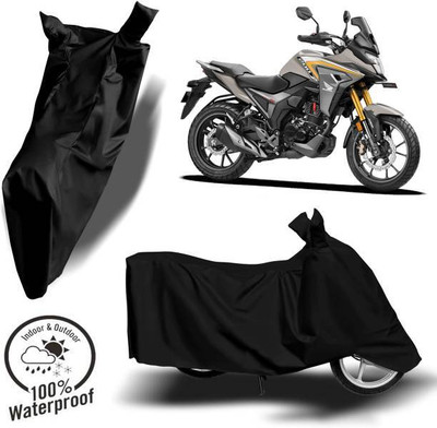 RAAMKM Waterproof Two Wheeler Cover for Hero, Honda(GF 125, Black)