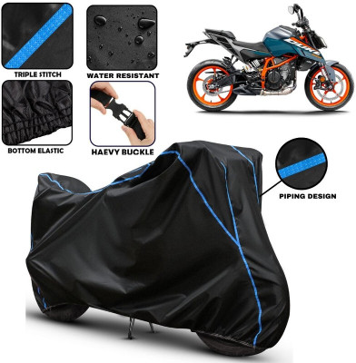 kerwa Two Wheeler Cover for KTM(390 Duke, Black, Blue)