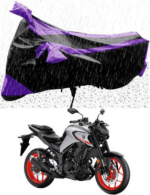 MMSSTAR Waterproof Two Wheeler Cover for Yamaha(MT-03, Purple, Black)