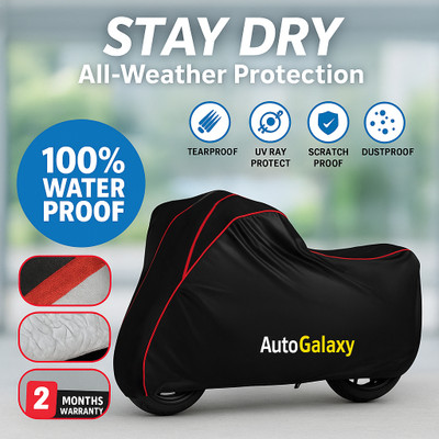 AutoGalaxy Waterproof Two Wheeler Cover for Bajaj(Pulsar NS125, Black)