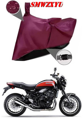 smwzxyu Waterproof Two Wheeler Cover for Kawasaki(Z900 RS Cafe Racer, Maroon)