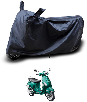 AASHTIK MART Two Wheeler Cover for Vespa(Vespa VXL 150, Black)