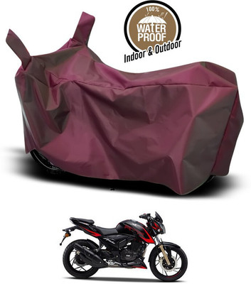 SEBONGO Waterproof Two Wheeler Cover for TVS(Apache RTR 200 4V, Maroon)