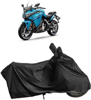 MMSSTAR Waterproof Two Wheeler Cover for CFMoto(650GT BS6, Black)