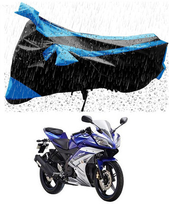 Mdstar Waterproof Two Wheeler Cover for Yamaha(YZF R15, Blue, Black)