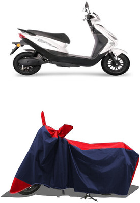 SUGASHRI Waterproof Two Wheeler Cover for Ampere(Reo Elite BS6, Red, Blue)
