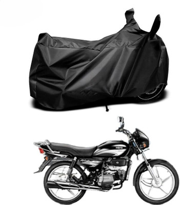 DeepShakshi AUTOMOTIVE Two Wheeler Cover for Hero(Splendor Plus, Black)