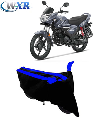 WXR Waterproof Two Wheeler Cover for Honda(CB Shine, Black, Blue)