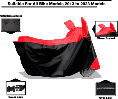 Amexride Two Wheeler Cover for Bajaj(Cruiser BS6, Black)