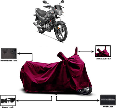 AASHTIK MART Two Wheeler Cover for Hero(Super Splendor, Maroon)