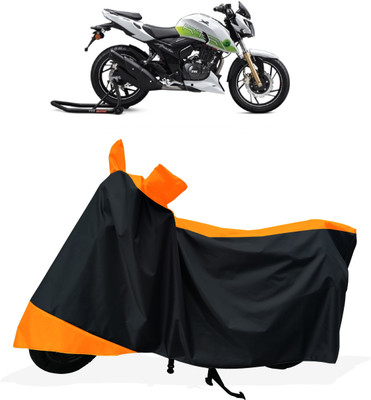 Tricway Two Wheeler Cover for TVS(Apache RTR 200 Fi E100, Orange)