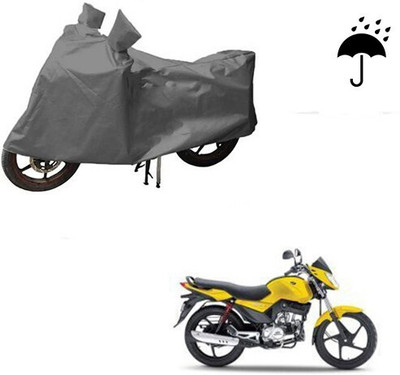 MMSSTAR Waterproof Two Wheeler Cover for Mahindra(Stallio, Grey)