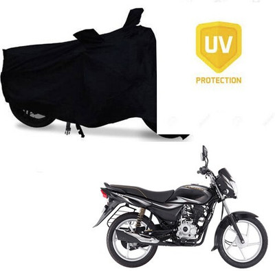 MMSSTAR Waterproof Two Wheeler Cover for Bajaj(Platina 100 DTS-i, Black)