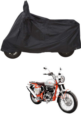 CODOKI Waterproof Two Wheeler Cover for Royal Enfield(Bullet Trials 350, Black)