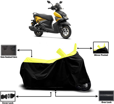 Amexride Two Wheeler Cover for Yamaha(Ray-ZR 125FI BS6, Yellow)
