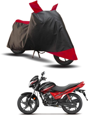 KEDIT Two Wheeler Cover for Hero(New Glamour BS6, Red, Black)