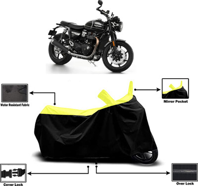Amexride Two Wheeler Cover for Triumph(Speed Twin, Yellow)