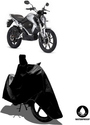 Amexride Waterproof Two Wheeler Cover for Revolt(RV 300, Black)