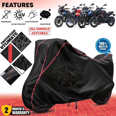 OliverX Waterproof Two Wheeler Cover for Bajaj(Pulsar, Black, Red)